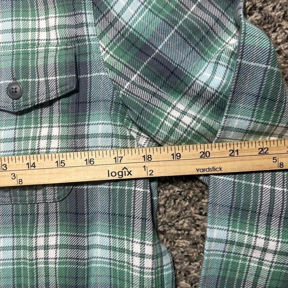 NWT Vineyard Vines Twill Utility Flannel Aqua Haze Size Small - Picture 5 of 6